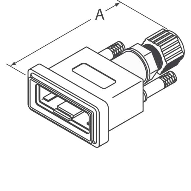 A-HOOD-15/26 Assmann WSW Components  Capots de connecteurs D-Sub en forme de D